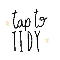 emmaleighhowie tap tidy taptotidy tidyup Sticker