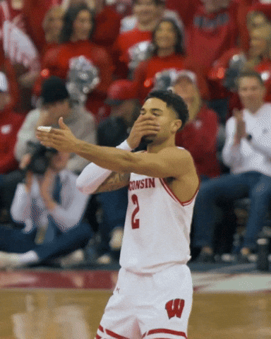 College Basketball Celebration GIF by Wisconsin Badgers