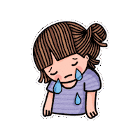 Sad Girl Sticker