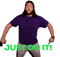 Just Do It Corbin Sticker by BradyGifs
