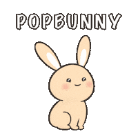 Kakikichan pop bunny 兔 腦空兔 Sticker
