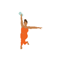 Curtsy Lunge Sticker by The Playground App