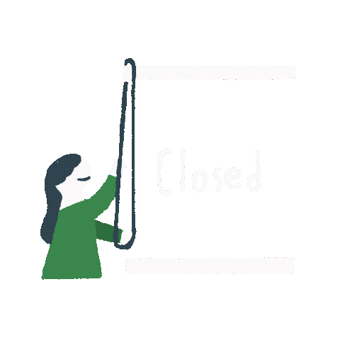Closed Sticker