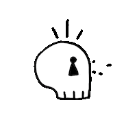 Animation Skull Sticker by Trouble Andrew