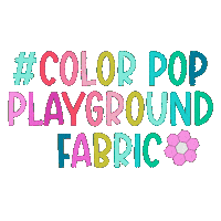 kpcreates fabric kpcreates kperreaultcreates colorpopplayground Sticker
