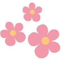 Pink Flowers Sticker