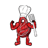 Steak Carnivore Sticker by Fleischwerkstatt