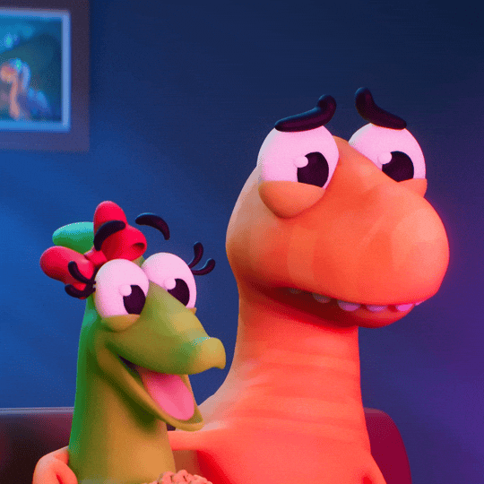 Over It Eye Roll GIF by Claynosaurz