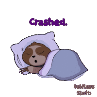 Sloth Crashing Sticker by VeeFriends