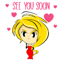 See You Soon Pink Sticker