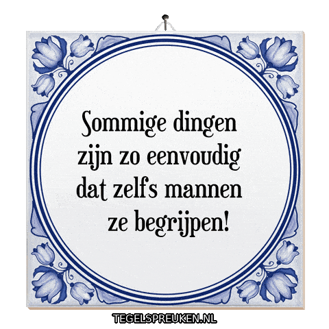 Humor Wijsheid Sticker by Tegelspreuken.nl