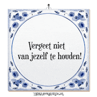 Spreuk Troost Sticker by Tegelspreuken.nl