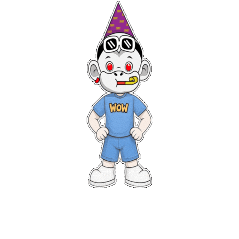 Surprise Party Wow Sticker by Zhot