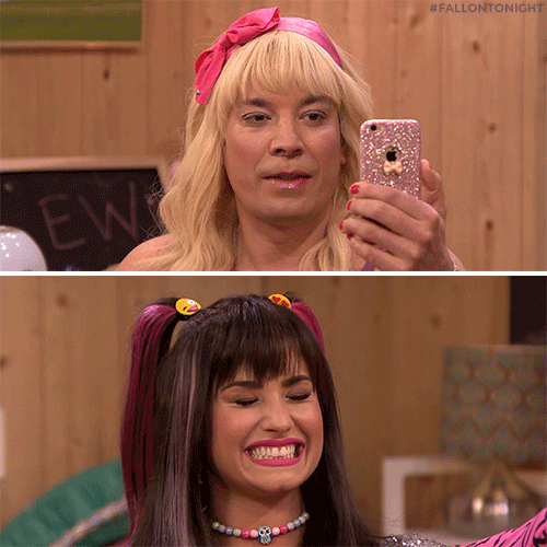 demi lovato GIF by The Tonight Show Starring Jimmy Fallon