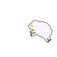 NestedBeanInc sleep sheep zzz nested bean Sticker