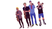 bad kids at the back jamming Sticker by Snarky Puppy