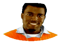 happy kanye west Sticker