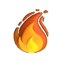 Aunoa fire fuego llama fallas Sticker