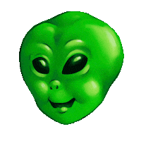 CafeDeMarte alien et cafedemarte cdm001 Sticker