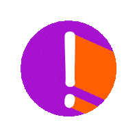 Orange Warning Sticker