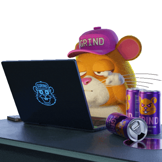 Im Tired Energy Drink Sticker by Grind