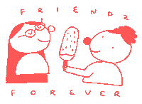 Friends Forever Love Sticker