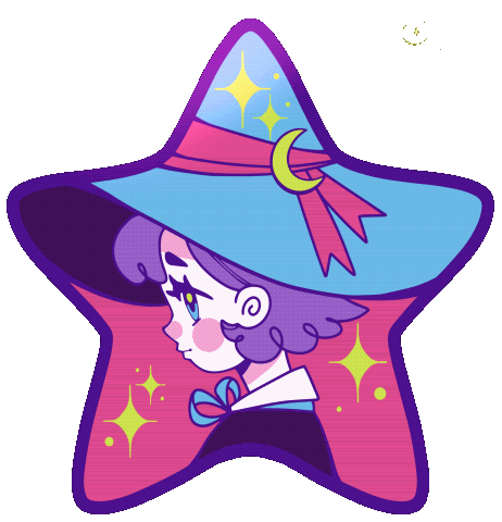 LyraArt giphyupload magic witch starry Sticker