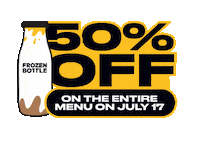 Milkshake Offer Sticker by Frozen Bottle