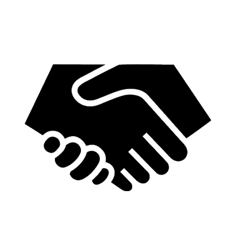 Handshake Sticker by Jazzunique