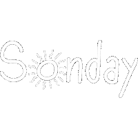 White Line Sun Sticker