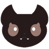 Happy Black Cat Sticker