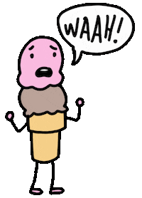 Confused Icecream Sticker