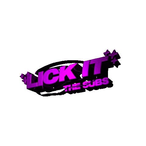 3D Lick It Sticker by The Subs