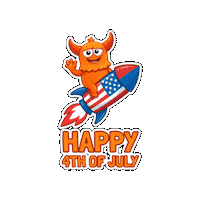Happy Independence Day Sticker by Momo & Tulus