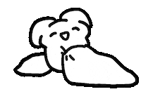Sleep Rabbit Sticker by Annafish