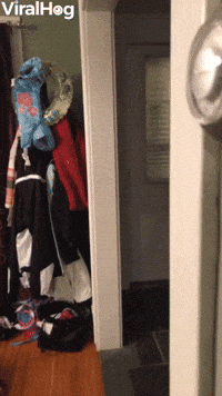 Family Having Fun Scaring Each Other