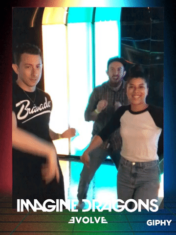 evolve GIF by IMAGINE DRAGONS ARCADE