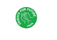Mapa Sticker by Fridays For Future Italia