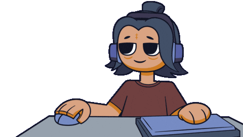 Computer Playing Sticker by Ronaldo