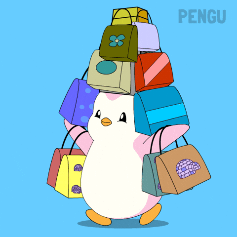 Happy Pink GIF by Pudgy Penguins
