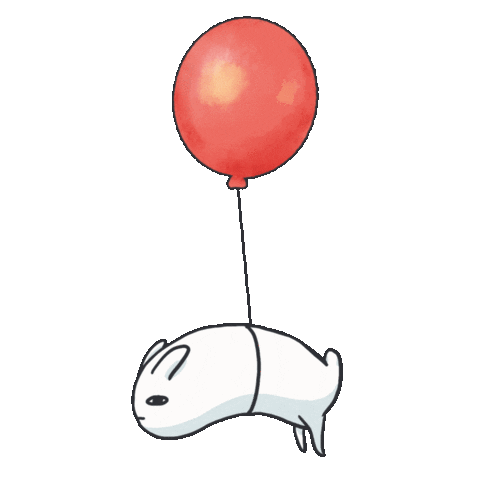 Bunny Floating Sticker by bunny_is_moving