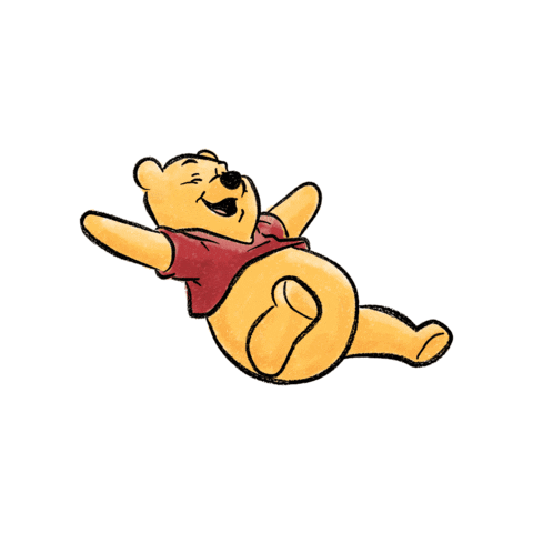 Happy Sticker by Winnie The Pooh