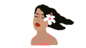 Girl Wind Sticker by Cocofloss