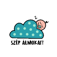 cseppkewebshop dream goodnight sleeping alom Sticker