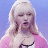 Helmets kpop idol blonde ive GIF