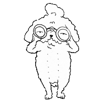 Dog Look Sticker