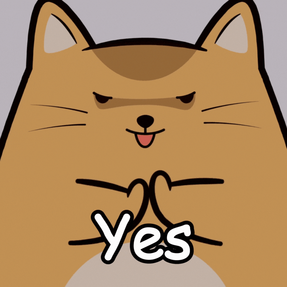Cat Yes GIF by MESA My Emotional Support Animal
