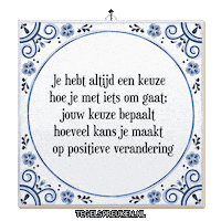 Humor Reflectie Sticker by Tegelspreuken.nl