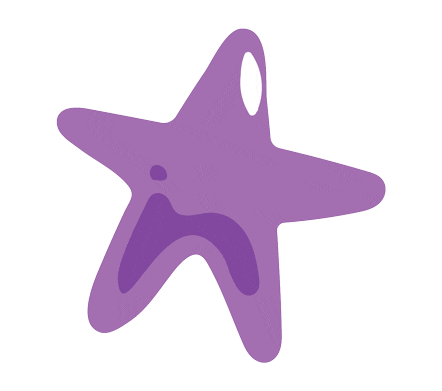 Purple Star Sticker by Gina Finehart