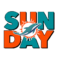 Game Day Football Sticker by Miami Dolphins